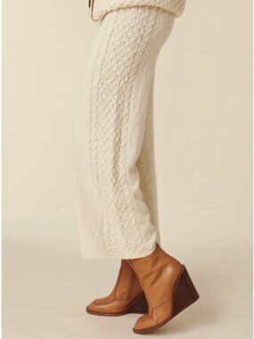 🌾 Spell & The Gypsy Collective Highland Knit Pants – Cream – Size S – NWT 🌾